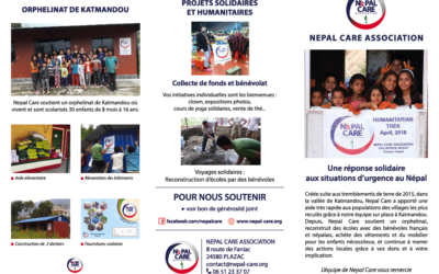 Nouveau dépliant et bons de générosité pour la rentrée