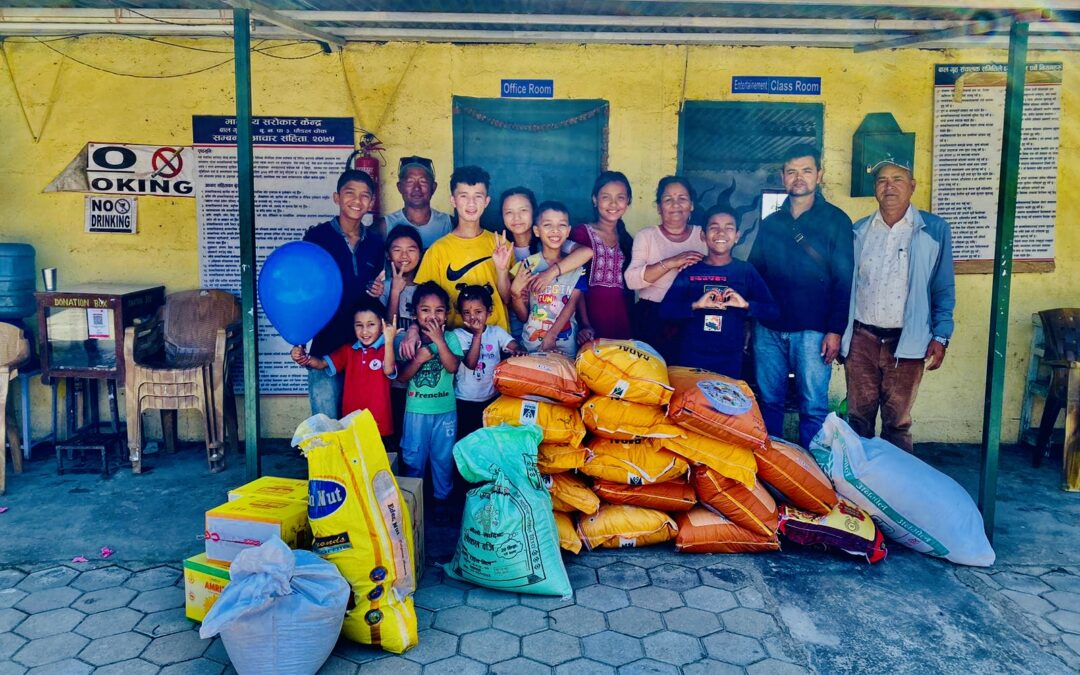 Livraison de nourriture pour l’orphelinat